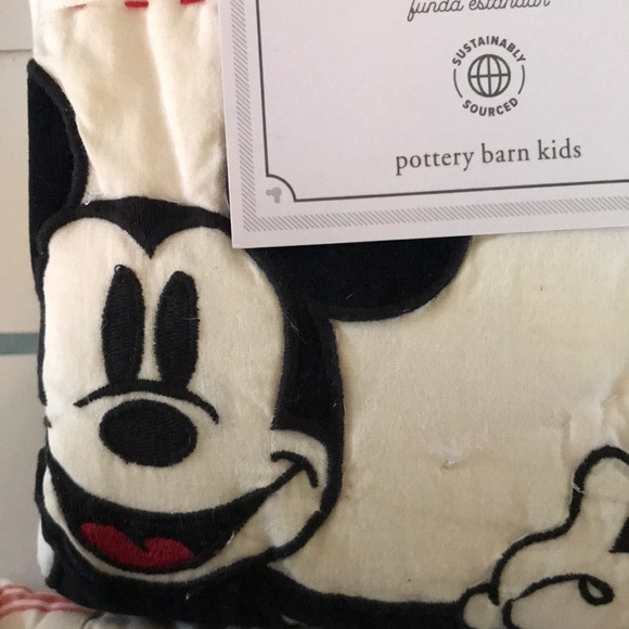 Pottery Barn Kids Disney Mickey Mouse Patchwork Full/Queen Quilt & Shams Set - Picture 12 of 16